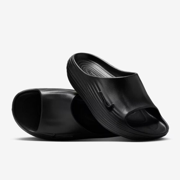 Nike ReactX Rejuven8 Slide Black Men's Size 11 - Picture 1 of 10